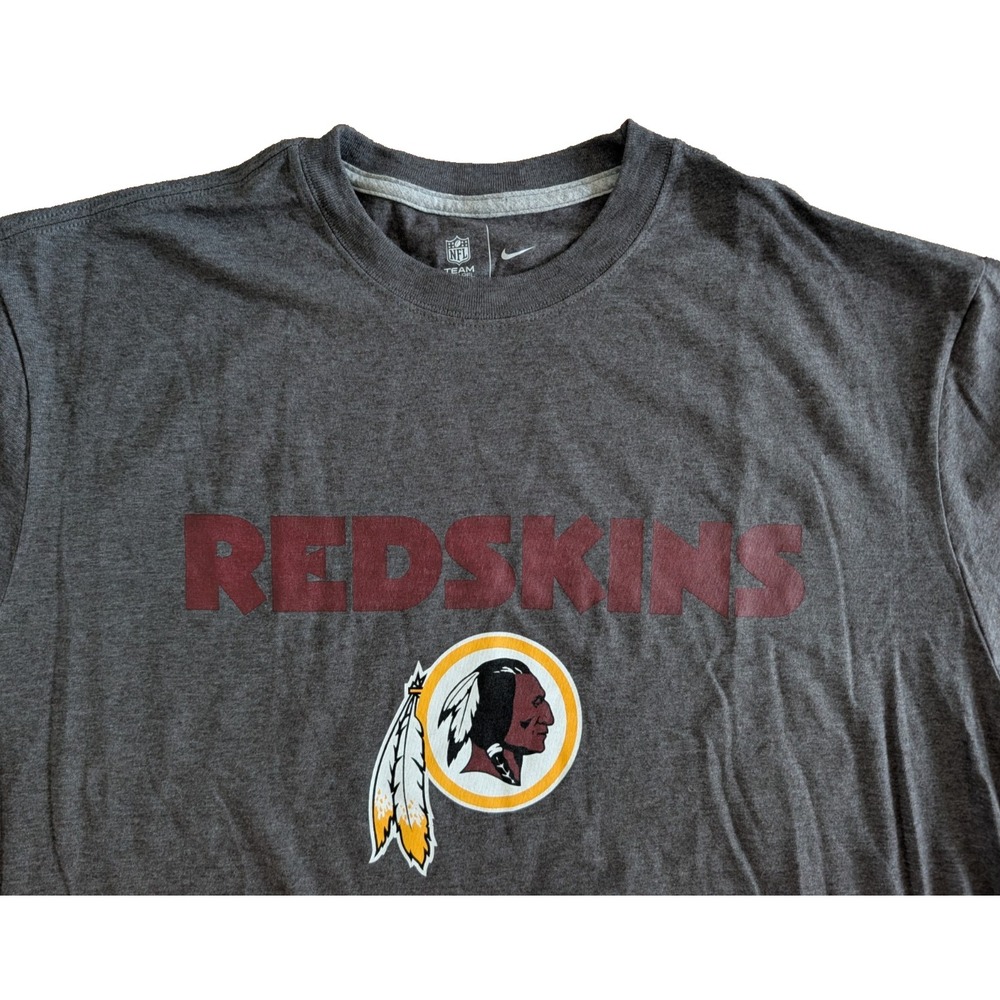 Nike Washington Redskins T Shirt Men's 2XL NWT NFL Team Apparel 2012 Gray
